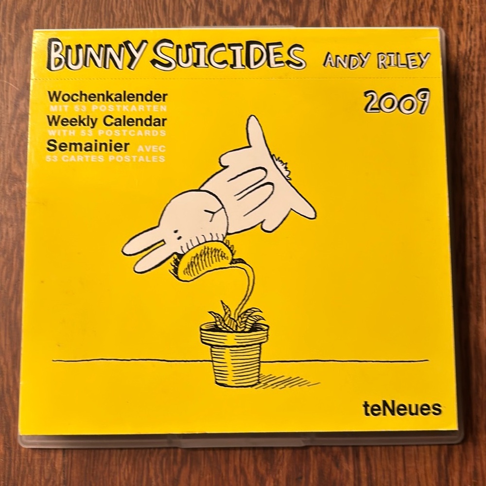 Bunny Suicides weekly calendar 2009 Andy Riley
